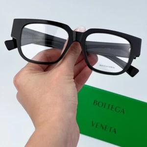 Bottega Veneta Women Eyeglasses Black Demo Square BV1289O 001 BRAND NEW - Picture 1 of 11