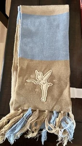 Disney Tinker Bell braun & blau bestickter Schal mit Quasten Mädchen - Bild 1 von 6