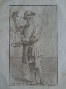 Annibale Carracci. The Arts of Bologna 1760 Etching PIZZICAROLO - Picture 1 of 4