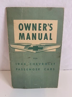 Chevrolet Fleetline Fleetmaster 1948 manual del operador del propietario 48 Foto 1 de 4