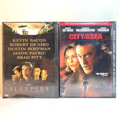 SLEEPERS / CITY BY THE SEA (DVD) Robert De Niro - Crime Drama Mystery NEW - Image 1 of 4