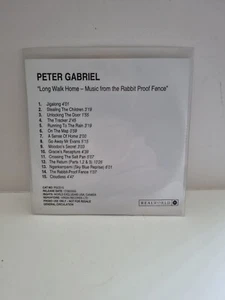 VERY RARE UK CD PROMO OF "LONG WALK HOME" BY PETER GABRIELLE FROM GENESIS - Bild 1 von 3