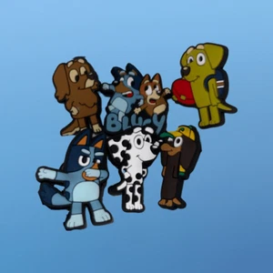 NEW 6 PC Bluey & Friends Shoe Charms #2 B15 - Picture 1 of 4