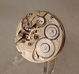 SWISS POCKET WATCH MOVEMENT BLAIR & CRAWFORD 17 JEWELS OPEN FACE DIAMETER 43,5MM - Picture 1 of 4