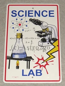 SCIENCE LAB--Crosswalks metallo 10 x 15 fiera della scienza insegnante aula cartello stradale - Foto 1 di 1