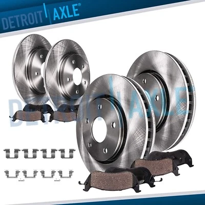 8pc Front Rear Brake Rotors Ceramic Brake Pads for Mitsubishi Outlander Sport - Image 1 of 4