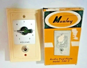 Vintage Mosley Audio Attenuator Pad Plate Model Fav-2 with Knob & Speaker Jack - Picture 1 of 4