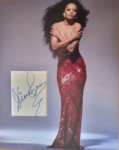 DIANA ROSS Signed 14x11 Photo Display MOTOWN SOUL Legend COA Cover