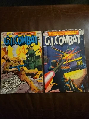 G.I. Combat #123 & 129 FN+ Mason Checker-Board Edition Silver Age War DC 1967 - Image 1 of 4