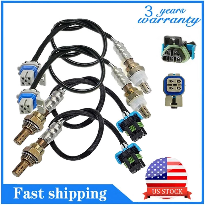 Sensor de oxigênio 4 peças para cima+para baixo para 03-06 Hummer H2 6.0L V8, GMC Sierra 1500 6.0L V8 - Imagem 1 de 4