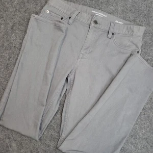 Banana Republic Jeans Mens 30X30 Gray Traveler Slim Fit Stretch Minimalist Tech - Picture 1 of 14