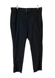 CHICO'S Pants Women's 2.5 (L/14) Black Cotton Spandex Outdoor Lightweight Travel - Picture 1 of 21