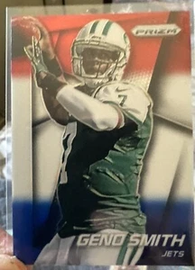 2014 Panini Prizm Prizms Red White & Blue Geno Smith #85 New York Jets - Picture 1 of 2