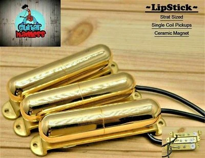 G.M. Juego de pastillas de lápiz labial imán de cerámica tamaño LipStiX Strat, dorado Foto 1 de 4
