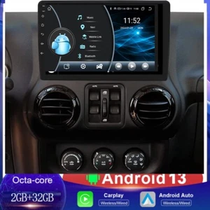 Radio estéreo GPS Carplay 8 núcleos para Jeep Wrangler 3 JK 2007-2016 10,1" Android - Imagen 1 de 24