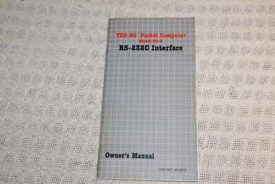 TRS-80 Tandy Pocket Computer Model PC-2 RS-232C Interface Owner's Manual ONLY - Image 1 of 3