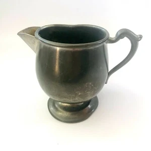 Vintage Primitive Paul Revere Genuine Pewter Creamer Tea Set Replacement - Picture 1 of 9