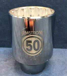 Armstrong 40-350 50mm 12 Point 3/4" Drive Metric Standard Socket USA - Picture 1 of 6