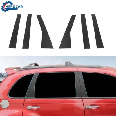 Calcomanía adhesiva para moldura de poste de pilar B de fibra de carbono para Chrysler PT Cruiser 05+ Foto 1 de 4