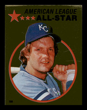 1982 Topps Stickers George Brett HOF All-Star Foil Royals #133 Near Mint NM