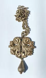 MIRIAM HASKELL NYC Designer Choker Halskette Anhänger Vintage doppelseitig signiert - Bild 1 von 13