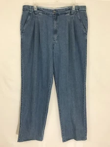 KingSize Men’s Adjustable Waist Pre-Washed Pleated Jeans 44Tall- Actual 41"X36” - Picture 1 of 7