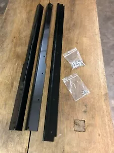 Alfombras retenedores delanteras y traseras negras brillantes para Land Rover Defender 90 110 - Imagen 1 de 5