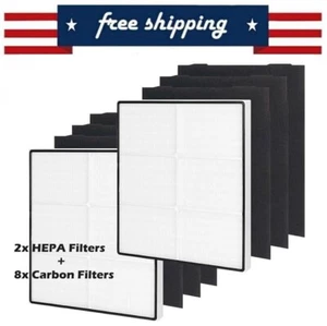 2x Replacement HEPA Filter Set for Whirlpool Whispure AP450 AP51030KB AP45030K - Picture 1 of 5