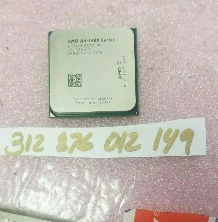 AMD A6 5400 SERIES DUAL CORE 3.6GHZ SOCKET FM2 CPU AD540K0KA23HJ - Image 1 of 1