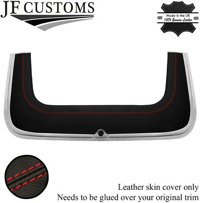 FUNDA DE CUERO ACOLCHADA CON SOLAPA DE TECHO DE PUNTADA ROJA PARA TRIUMPH STAG 70-77 Foto 1 de 3