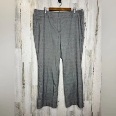 Liz Claiborne Career Woman Plaid Sophie Pants Gray Size 18W - Image 1 of 4