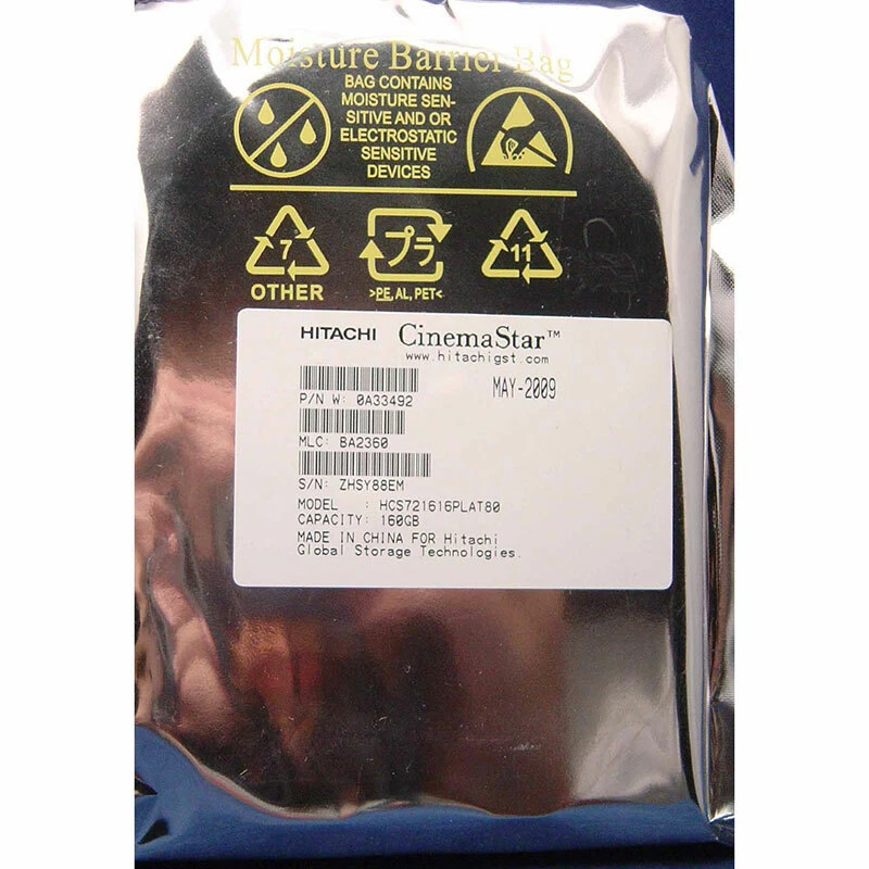 0A33492 - Hitachi 160GB 7200 RPM IDE 3.5" HDD Factory sealed recert. - Image 1 of 1