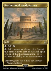 Brotherhood Headquarters Etched FOIL #266 | ACR Assassin's Creed | MTG - Picture 1 of 1