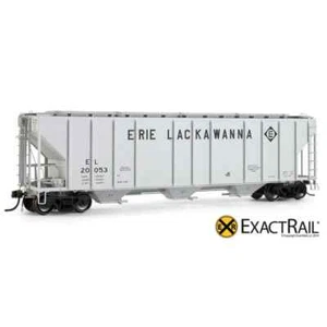 ExactRail HO PS-2CD 4427 Covered Hopper Erie Lackawana Car Number EL 20059 New - Picture 1 of 5