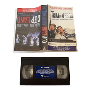 Trial and Error + Cop Land VHS 1998 Exclusive Dealer Preview RARE Vintage - Picture 1 of 9