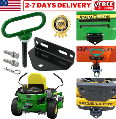 Trailer Hitch & Magnetic Pin for Hustler Scag Bad Boy John Deer Zero Turn Mowers - Image 1 of 4