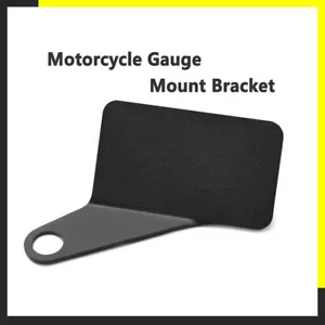 Rectangle CNC Motorcycle Gauge Mount Bracket Water Temp Volt Meter Holder Black - Picture 1 of 4