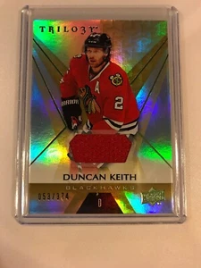 2016-17 Trilogy DUNCAN KEITH Rainbow Green Jersey #27 53/374 - Picture 1 of 2