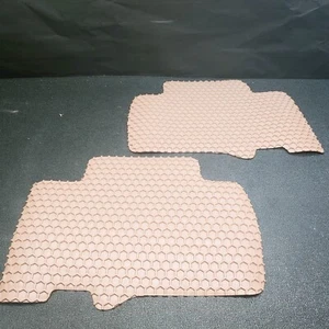 Hexomat TO-714R-RT-I Ivory 2 Piece Rear Floor Mats for 06-12 Toyota RAV-4 - Picture 1 of 9