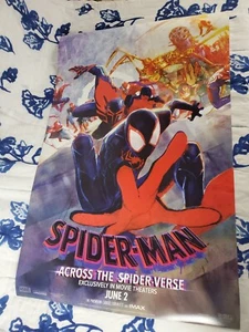 2023 SPIDER-MAN ACROSS THE SPIDER-VERSE EXCLUSIVE AMC MOVIE POSTER 22x35 FAMOUS - Picture 1 of 5