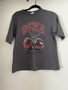 Ganni Women's T-Shirt Brown Size Small - Bild 1 von 11