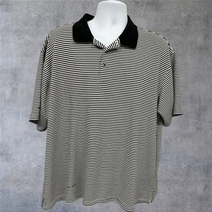 Polo uomo PING Collection Dry Fiber Dynamics nera a righe taglia XXL - Foto 1 di 7