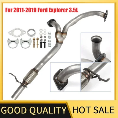 Front Flex Exhaust Pipe For 2011-19 Ford Explorer 2013-19 Ford Flex 3.5L V6 .. Foto 1 de 4