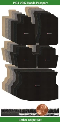 Juego de alfombrillas bereber personalizadas para Honda Passport 1994-2002 con logotipo (5 piezas) #RNI Foto 1 de 4