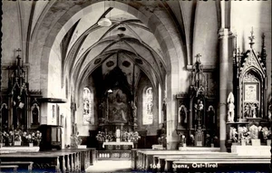 Postkarte Kirchen Bauwerke ~1960 LIENZ Ost-Tirol Österreich Kirche Innenansicht - Picture 1 of 2