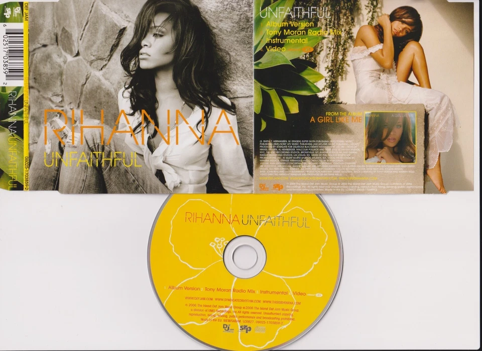 Rihanna – Unfaithful (Tony Moran Radio Mix) - 3 Track enhanced Maxi CD 2006 - Bild 1 von 1