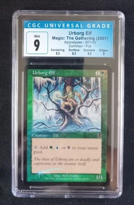 Mtg Urborg Elf (CGC) 9 Apocalypse Foil [2001] - Image 1 of 2