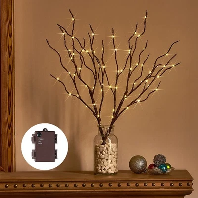 Birchlitland Lighted Brown Branches 18IN 70L Warm White Fairy Lights, LED - Image 1 of 4