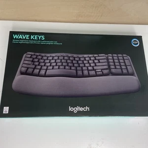 Logitech Wave Keys Wireless Ergonomic Keyboard - Graphite, US English - Picture 1 of 2