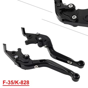 CNC Folding Extendable Brake Clutch Levers Fit Kawasaki ZX636R / ZX6RR 2005-06 - Picture 1 of 11